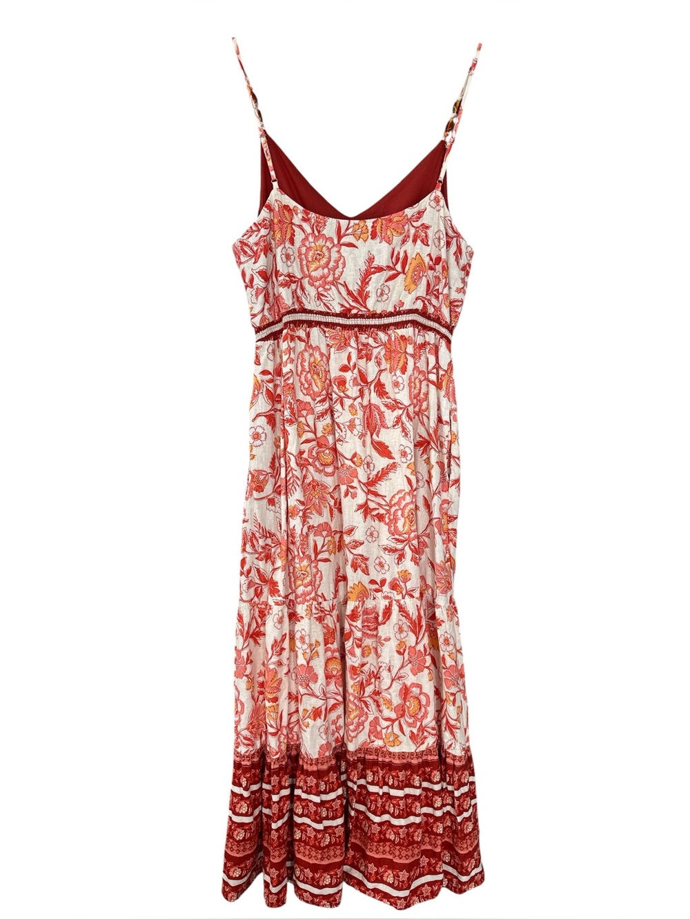 Rachel Zoe Floral Print Linen Maxi Dress - Picture 6 of 11